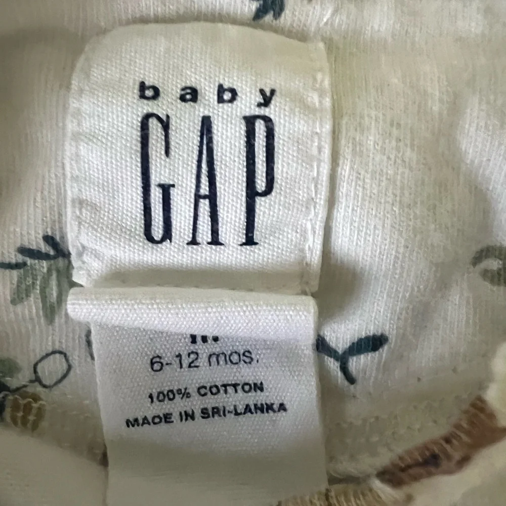 Gap Baby Boy Cotton Long Sleeve Bears onesie